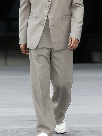 Business Casual Thin Blazer Pants Matching Set