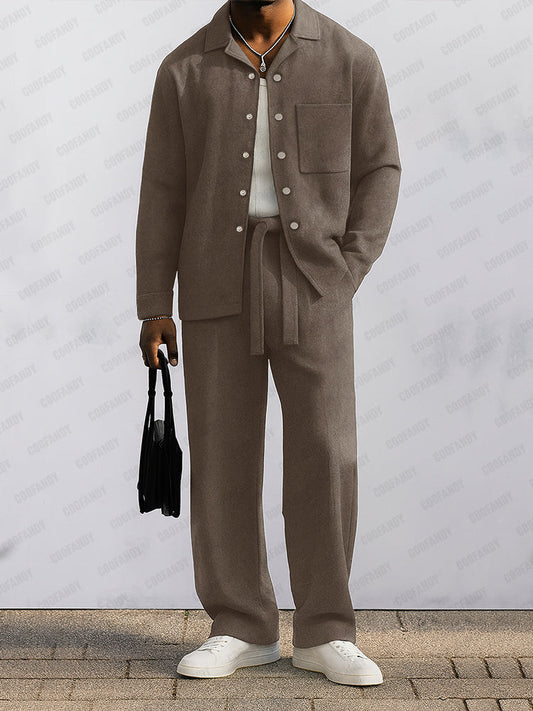 Commuting Style Suede Matching Set