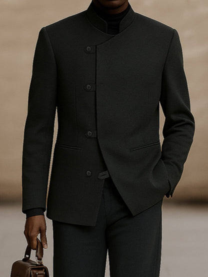 Smart Casual Minimalism 2-Piece Suit Set
