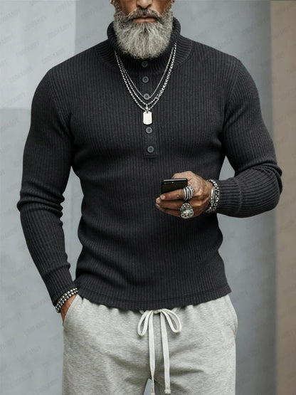 Classic Stretchy Turtleneck Sweater