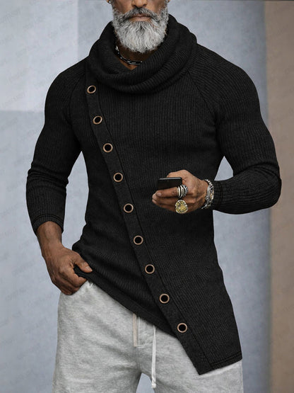 Stylish Sim Fit Cowl Neck Knit Top