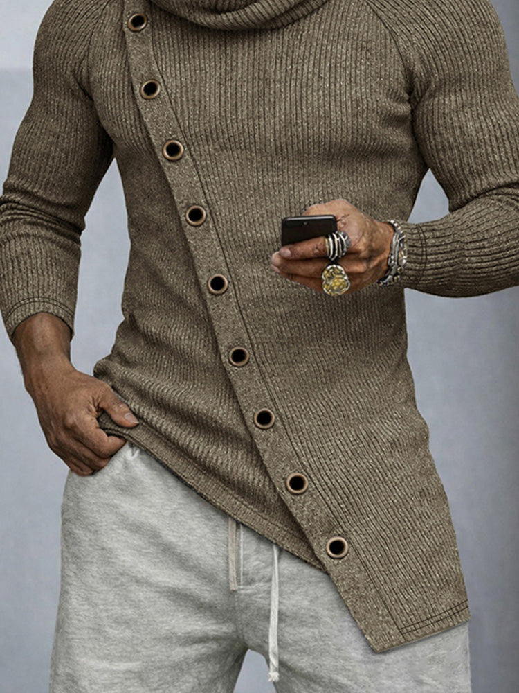 Stylish Sim Fit Cowl Neck Knit Top