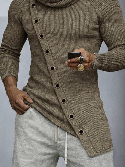 Stylish Sim Fit Cowl Neck Knit Top