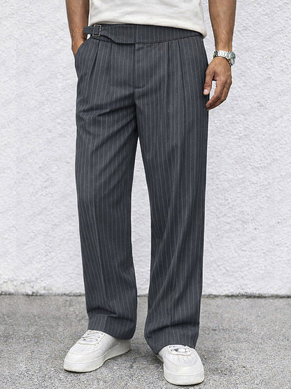 Smart Casual Stripe Straight Leg Pants