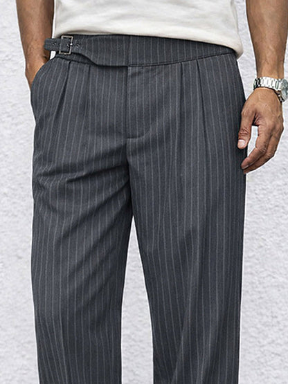 Smart Casual Stripe Straight Leg Pants
