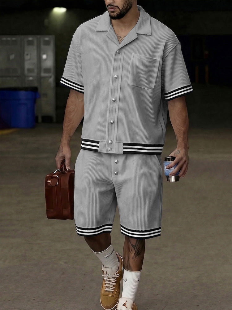 Modern Vertical Rib Textured Summer Set