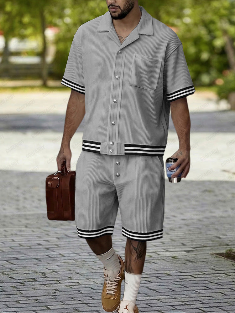 Modern Vertical Rib Textured Summer Set