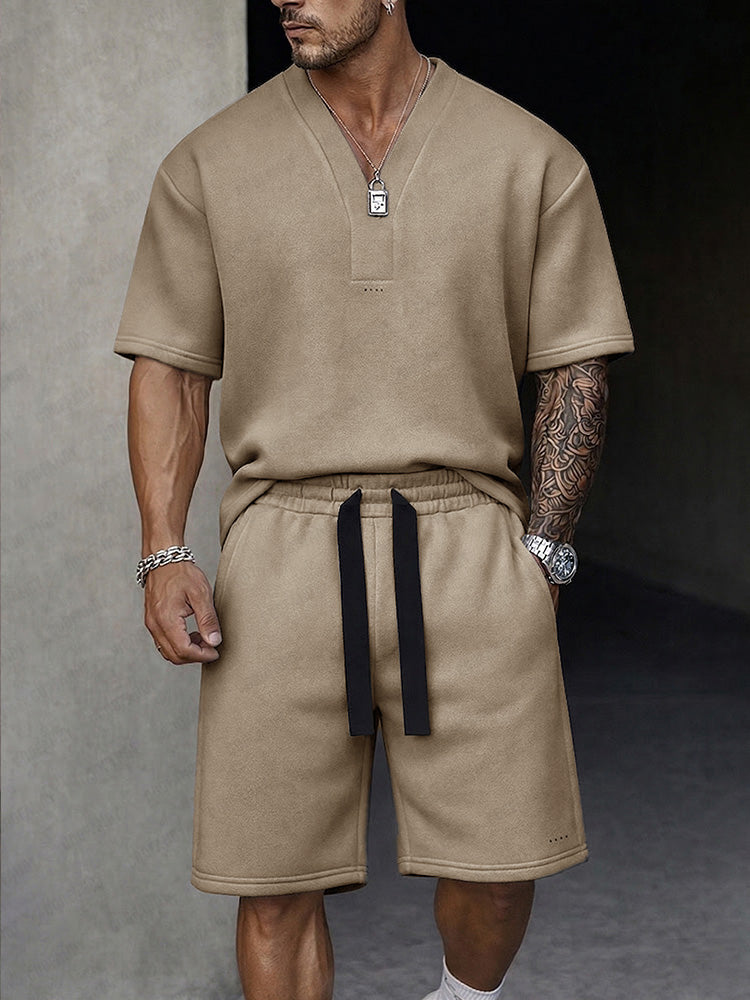 Casual Premium T-shirt Shorts Sports Set