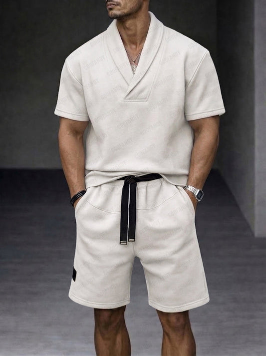 Urban Athleisure Shawl Collar Matching Set