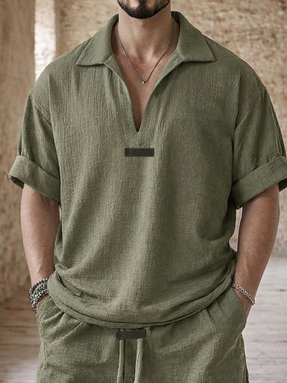 Stylish Sporty T-shirt Shorts Set