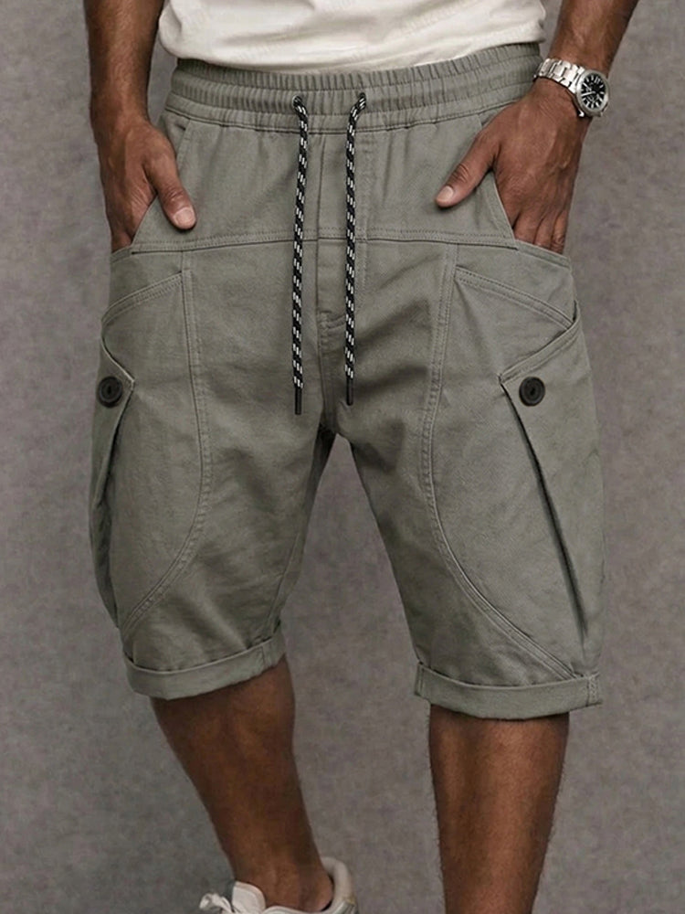 Unique Drop Crotch Cargo Shorts