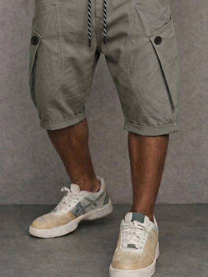 Unique Drop Crotch Cargo Shorts