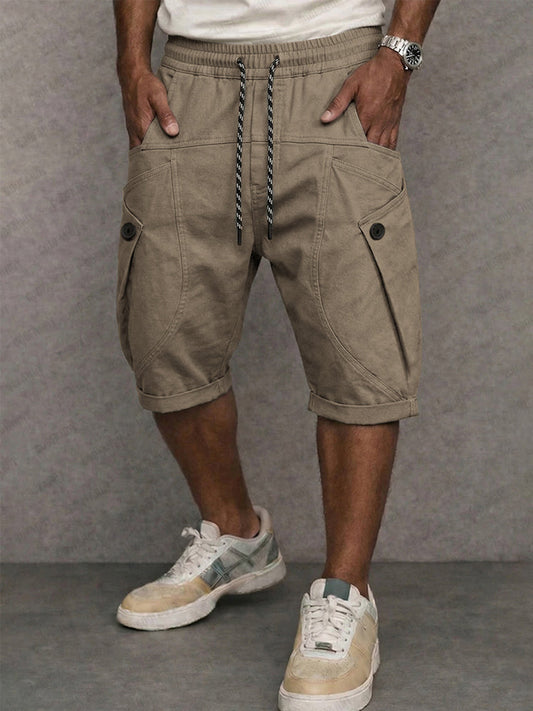 Unique Drop Crotch Cargo Shorts