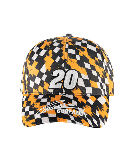 COOFANDY × JGR Check Print Cap