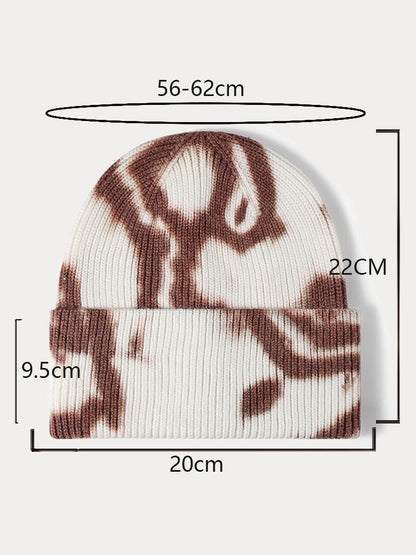 Street Style Tie-Dye Knit Beanie