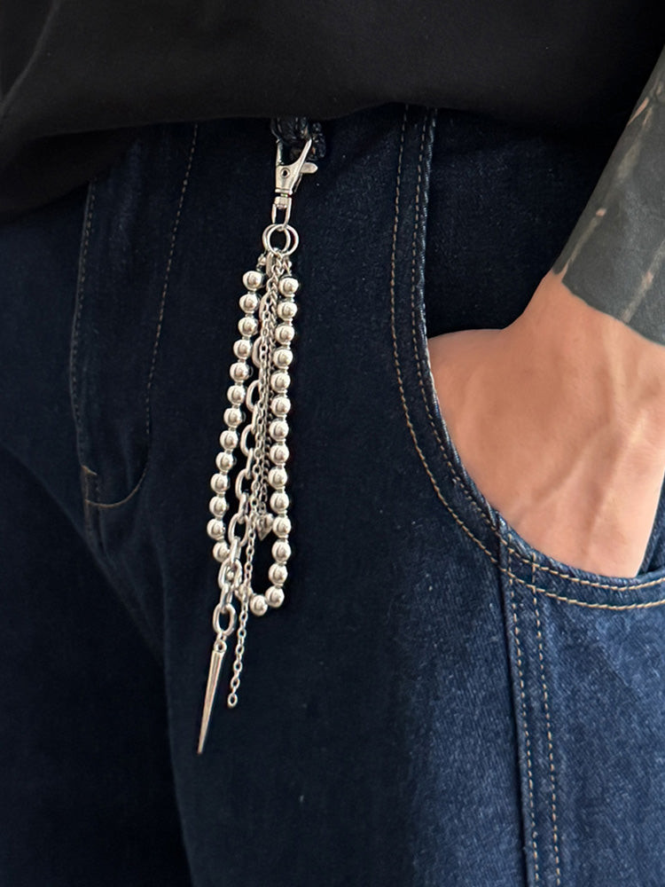 Essential Beads Rivet Wallet Chain Keychain Jeans Charm