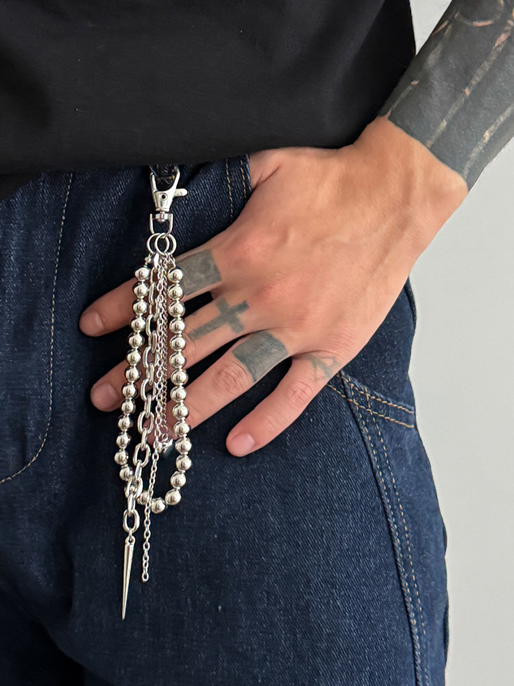 Essential Beads Rivet Wallet Chain Keychain Jeans Charm
