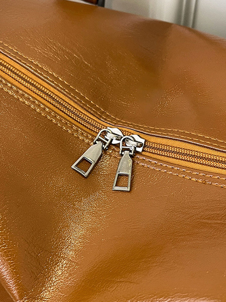 Large Capacity PU Leather Travel Bag