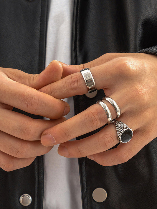 Stylish Streetstyle Alloy 4 PCS Ring Set