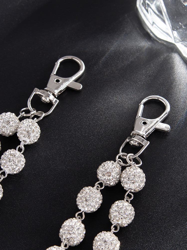 Hip-Hop Street Rhinestone Keychain Wallet Pants Chain
