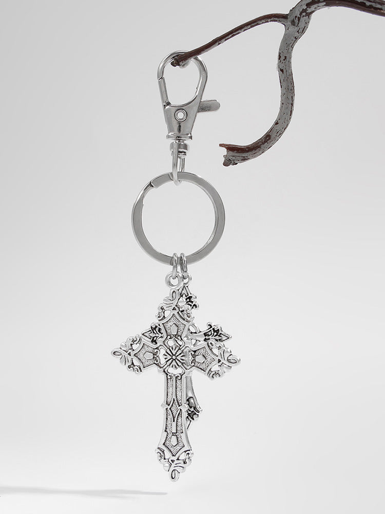 Retro Cross Pendant Keyring Jeans Pants Chain
