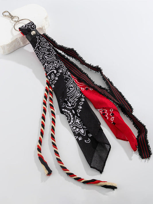 Paisley Kerchief Wallet Jeans Chain