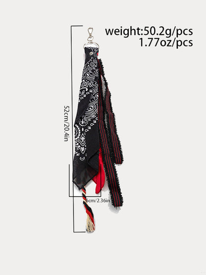 Paisley Kerchief Wallet Jeans Chain