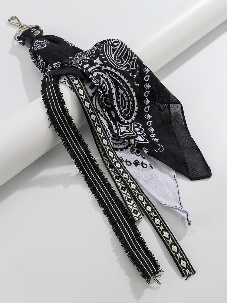 Paisley Kerchief Wallet Jeans Chain