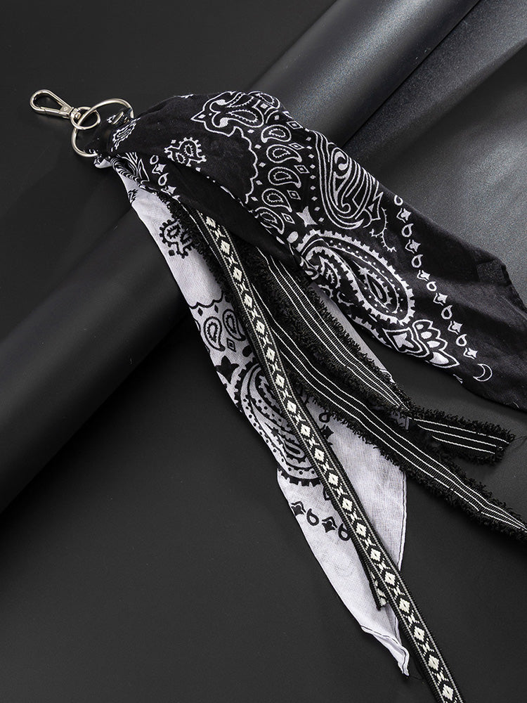 Paisley Kerchief Wallet Jeans Chain