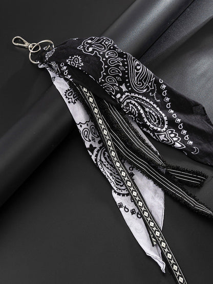 Paisley Kerchief Wallet Jeans Chain