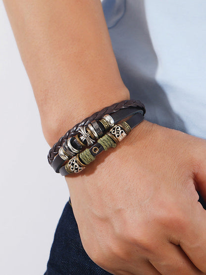 Retro Multilayer Wrap Leather Bracelets