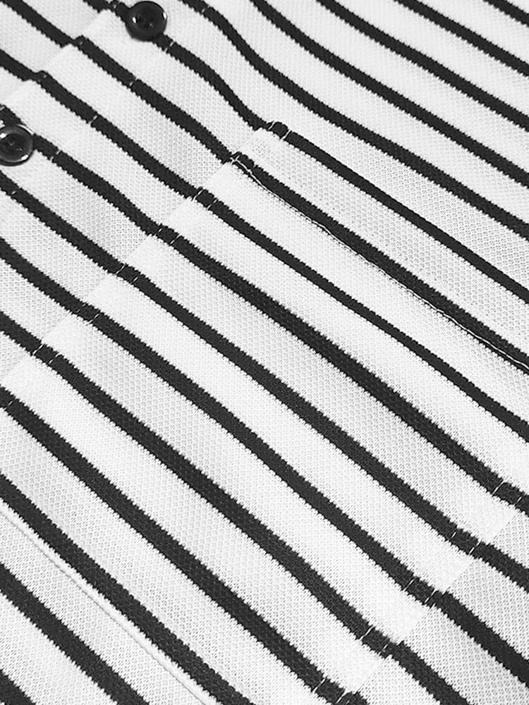 Comfy Basic Stripe Henley Shirt