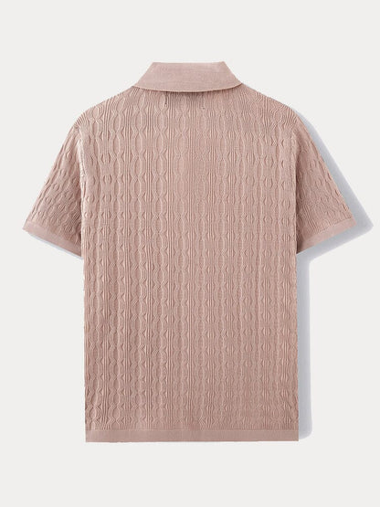 Modern Soft Cable Knit Shirt