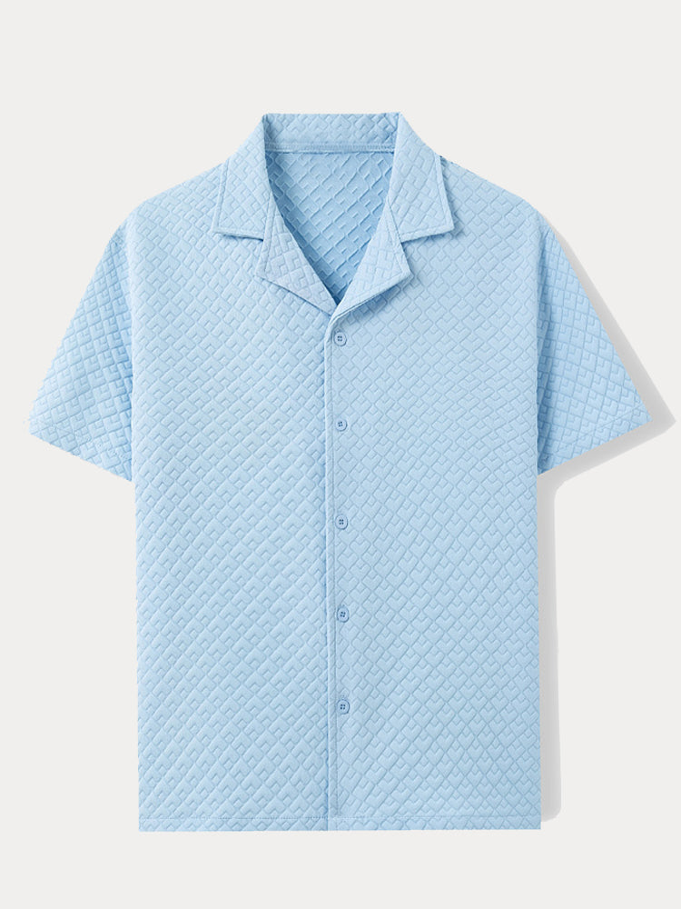 Smart Casual Textured Jacquard Shirt