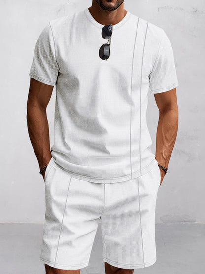Athleisure Loose Fit waffle 2-Piece Set