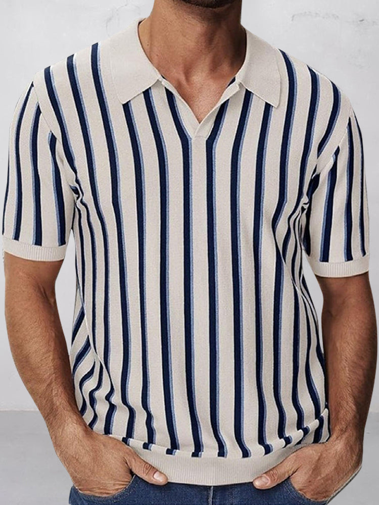 Urban Casual Stripe Knit Top