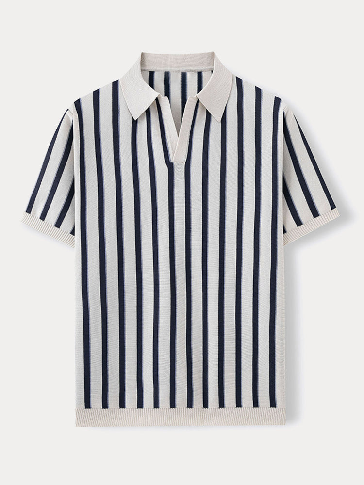 Urban Casual Stripe Knit Top