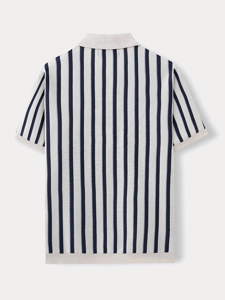 Urban Casual Stripe Knit Top