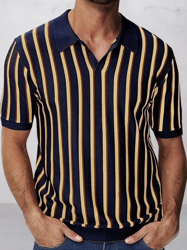 Urban Casual Stripe Knit Top
