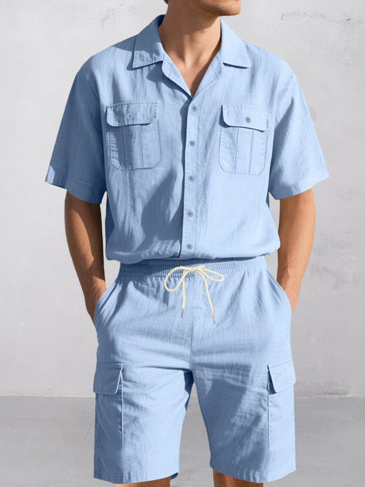 Cargo Style 100% Cotton Casual Set