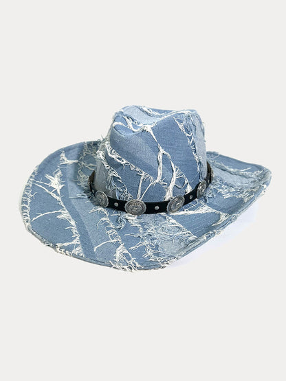 Western Fashion Distressed Cowboy Fedora Hats
