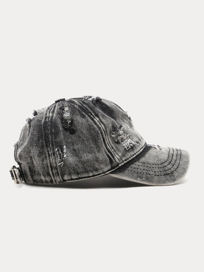 Summer Distressed Ripped Denim Baseball Cap