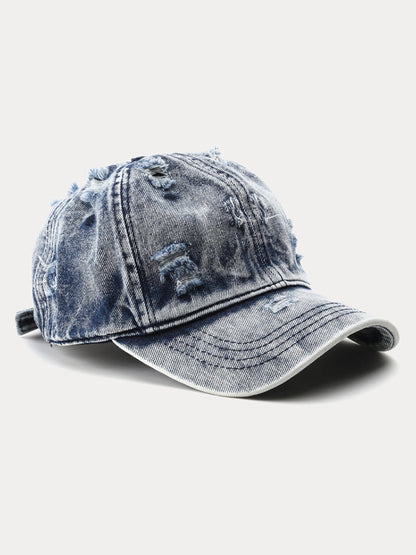 Summer Distressed Ripped Denim Baseball Cap