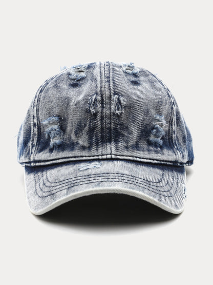 Summer Distressed Ripped Denim Baseball Cap