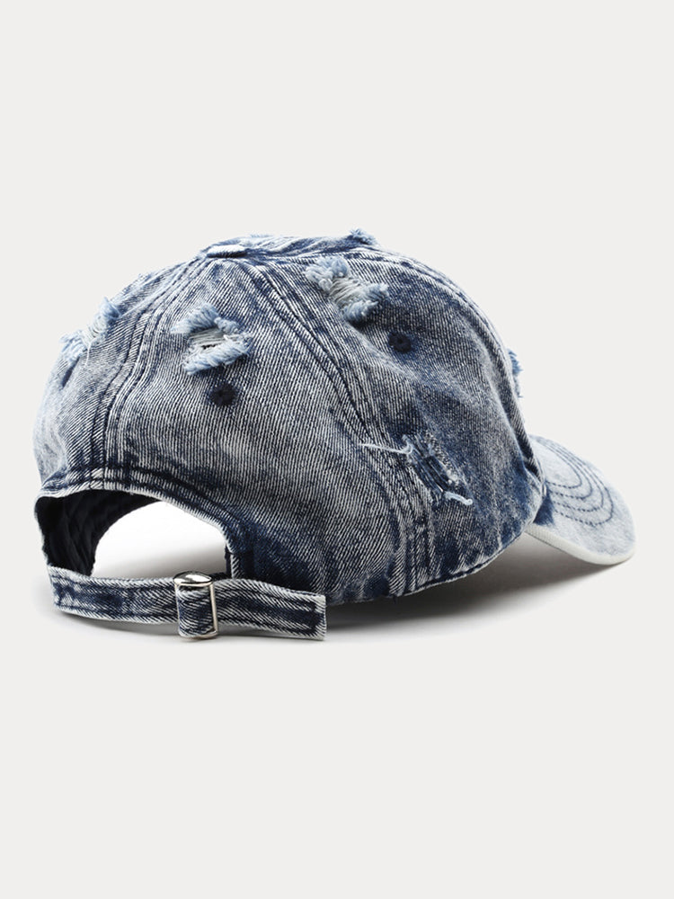 Summer Distressed Ripped Denim Baseball Cap