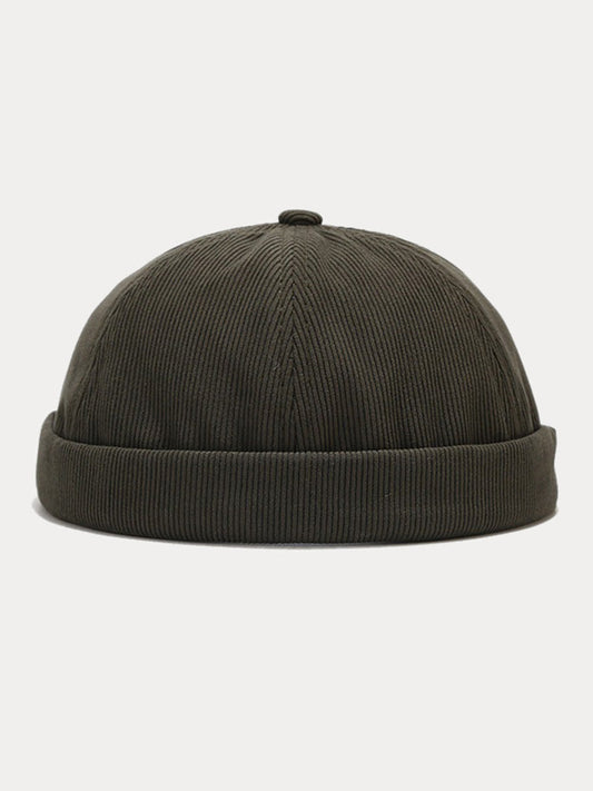 Classic Casual Corduroy Brimless Beanie Hat