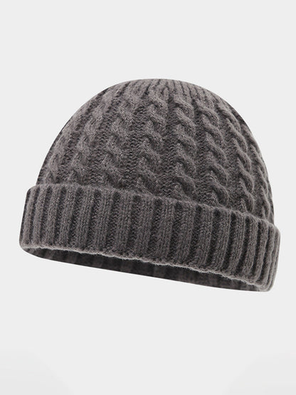 Winter Versatile Cable Knit Beanie Hat
