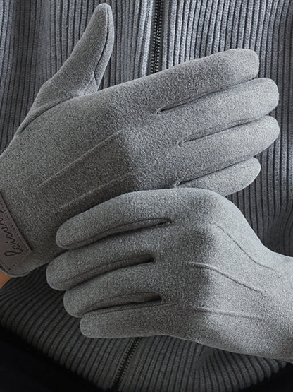 Warm Fleece Lining Riding Gloves
