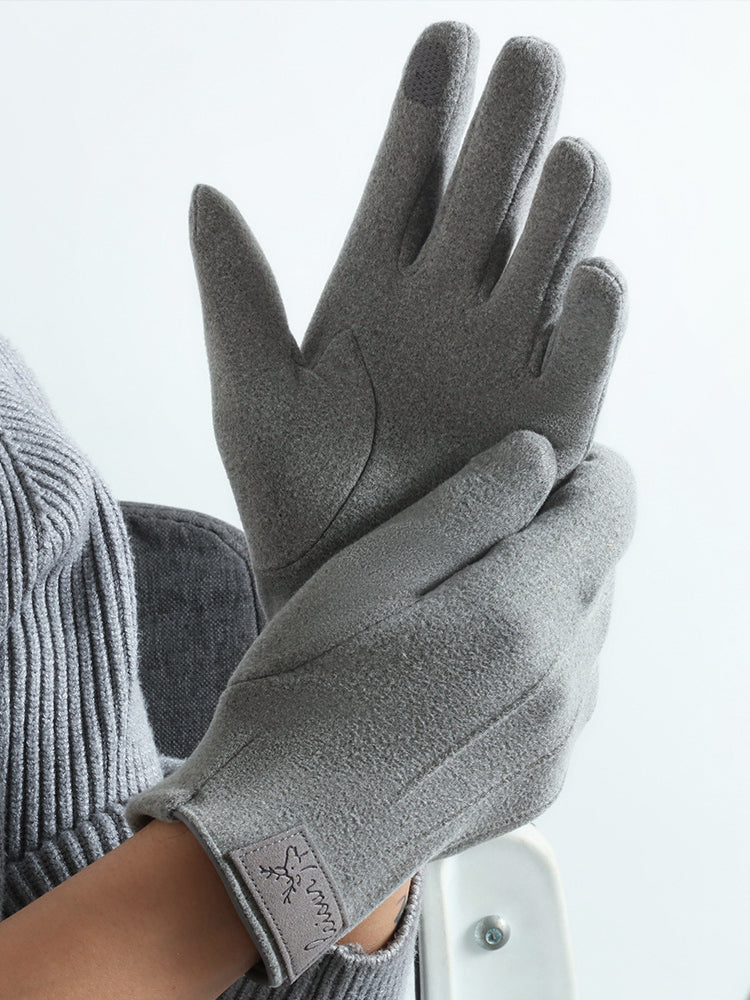 Warm Fleece Lining Riding Gloves
