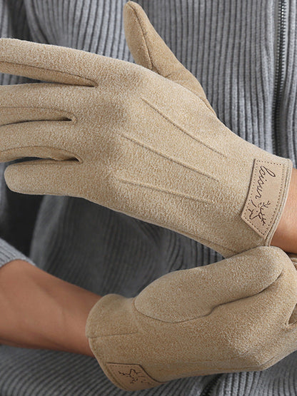 Warm Fleece Lining Riding Gloves